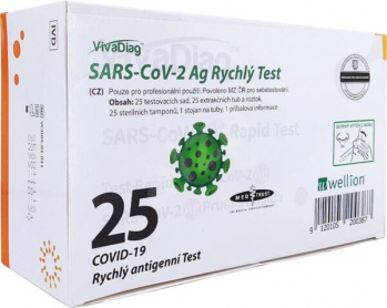 Antigenní test VivaDiagTM SARS-CoV-2 Ag Rapid Test, box 25ks