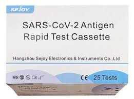 Sejoy™ SARS-CoV-2 Antigen Rapid Test Cassette - Z kraje nosu - Box 25ks
